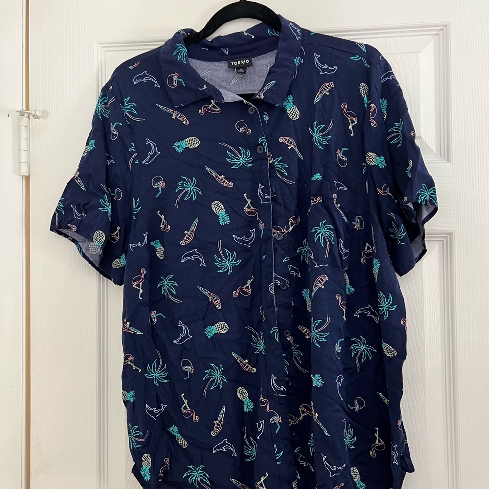 Torrid 2X summer button up